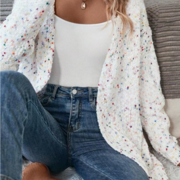 New open front cardigan sweater - Picture 3 of 5